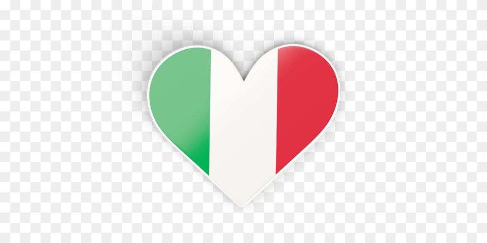 Heart Sticker Illustration Of Flag Of Italy Free Png Download