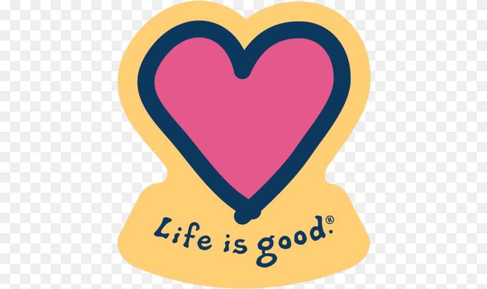 Heart Sticker Life Is Good Free Transparent Png