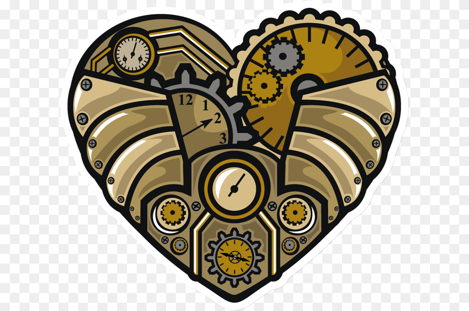 Heart Sticker Sticker That Kick Ass Steampunk Heart Steampunk Heart, Armor, Dynamite, Weapon Png