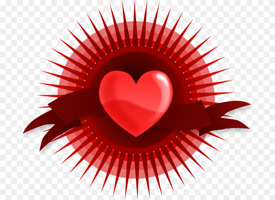 Heart Stock Photo Illustration Of A Red Heart With Rays, Symbol, Chandelier, Lamp Png