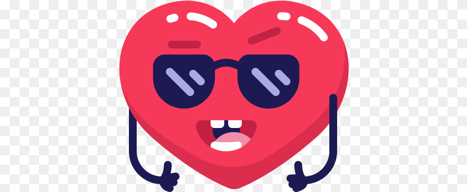 Heart Sunglasses Cool Love Emoji Emo Icon Of Mr Cool Icons, Balloon Free Png