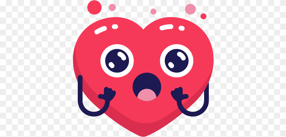 Heart Surprised Shock Love Emoji Cute Heart Emoji Png Image