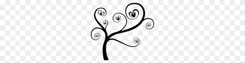 Heart Swirl Tree Clipart Clipart, Art, Floral Design, Graphics, Pattern Free Png Download