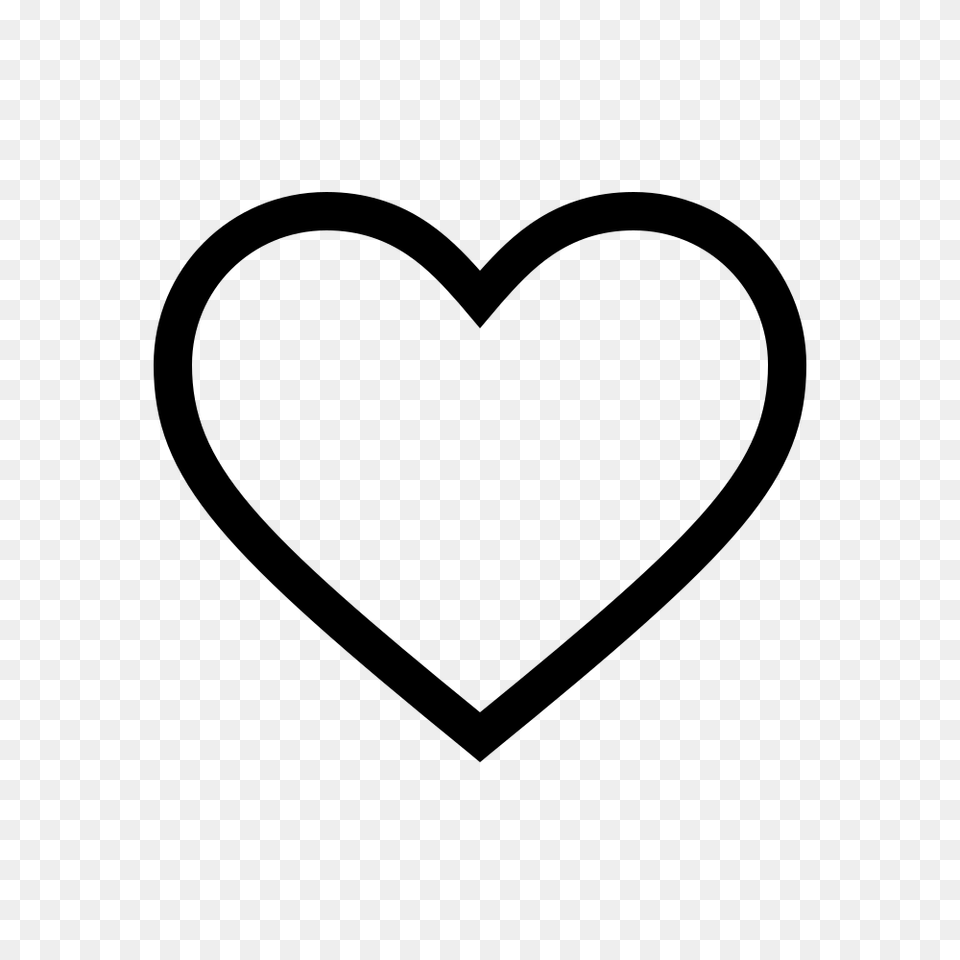 Heart Symbol Clip Art, Gray Free Png Download