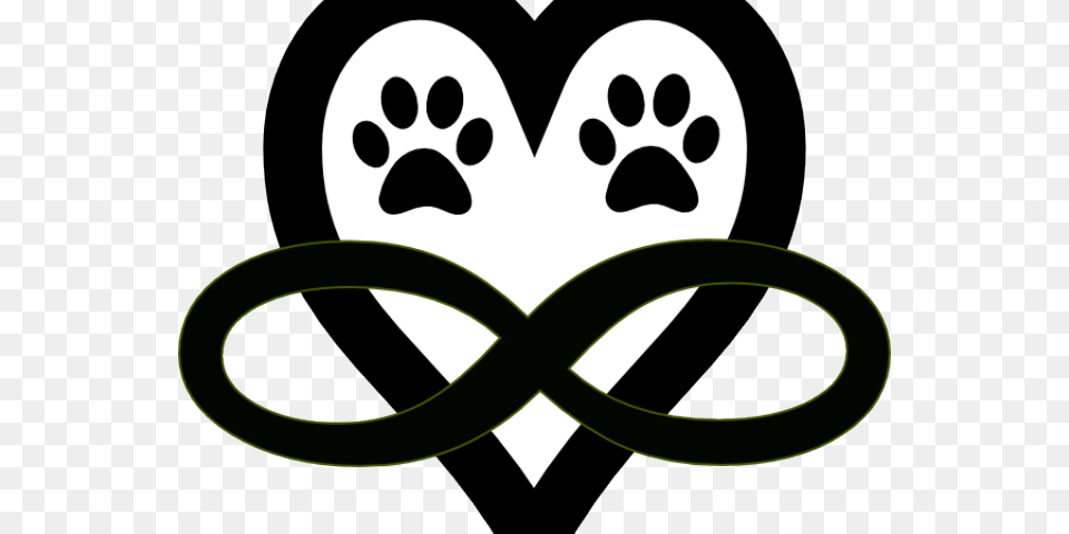 Heart Tattoos Clipart Infinity Sign Dog Paw Print Infinity Tattoo, Logo, Animal, Bear, Giant Panda Png Image