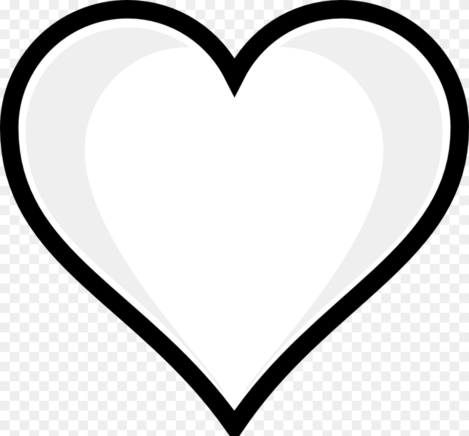 Heart To Color And Print, Stencil Free Transparent Png