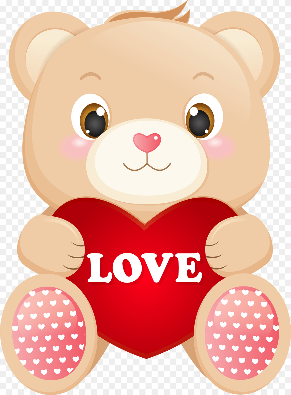 Heart Transparent Cartoon Clipart Teddy Bear Love, Toy, Teddy Bear, Disk Png