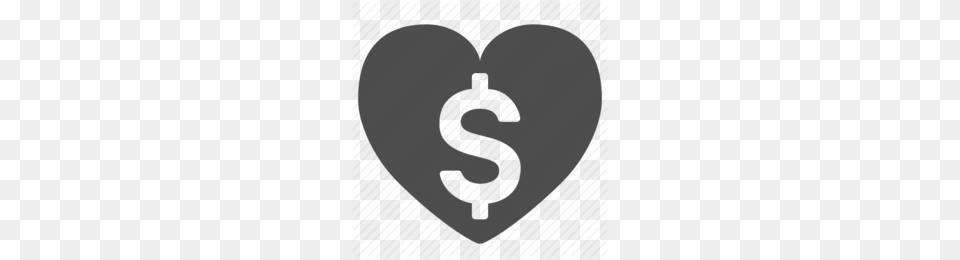 Heart Transparent Dollar Signs Clipart, Disk Free Png Download