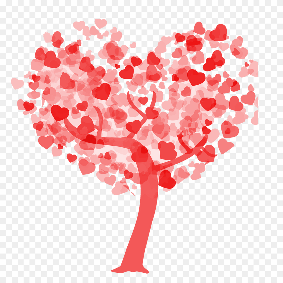 Heart Tree Clipart Love Quotes English, Flower, Plant, Blackboard, Cherry Blossom Png Image