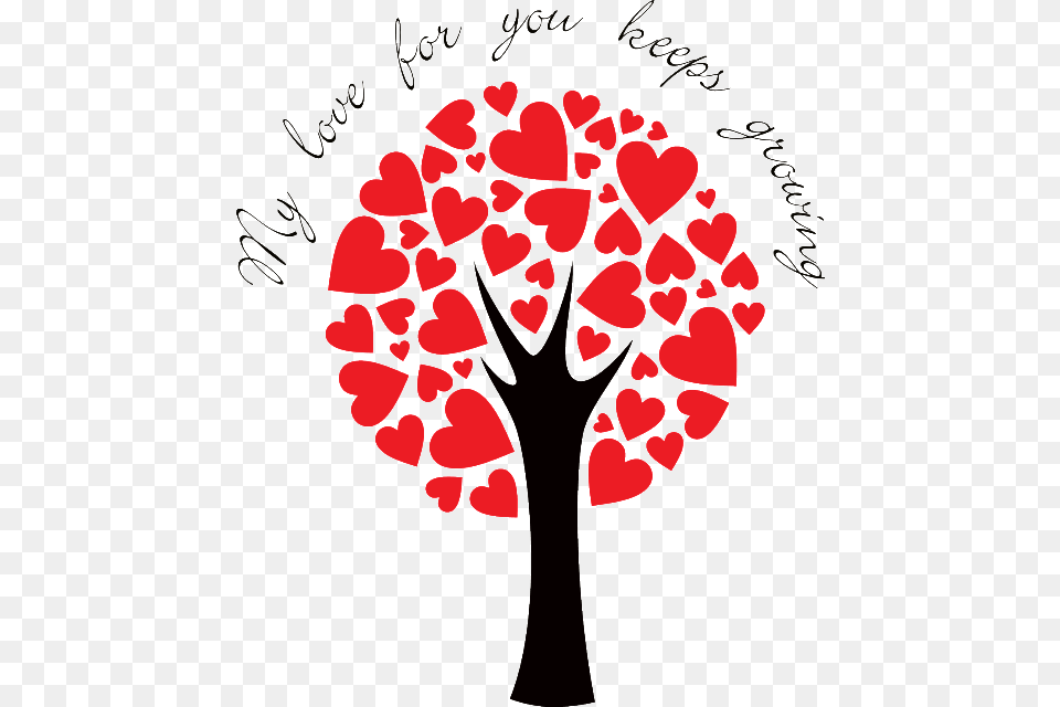 Heart Tree Download Love Tree, Flower, Plant, Leaf, Art Free Transparent Png