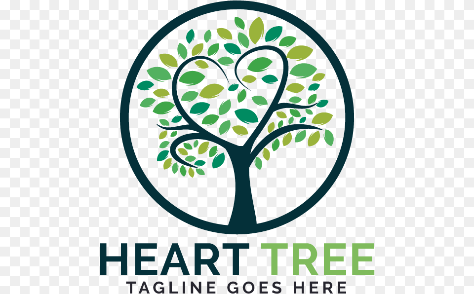Heart Tree Logo Design Tree Logo, Pattern, Plant, Vegetation, Art Png Image