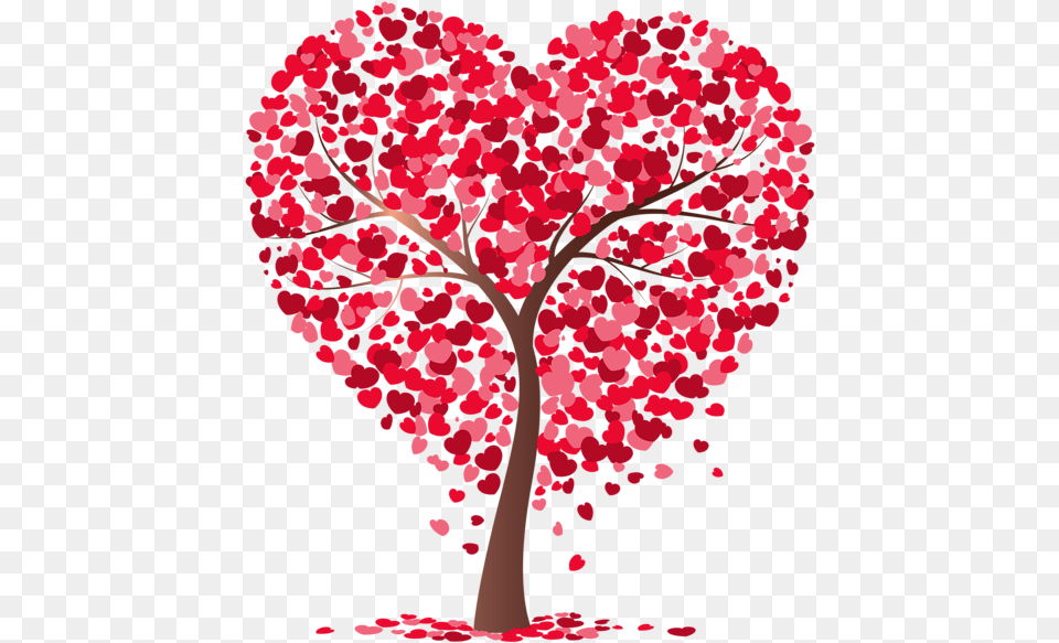 Heart Tree Transparent Image Heart Tree Transparent, Flower, Plant, Art, Petal Free Png Download