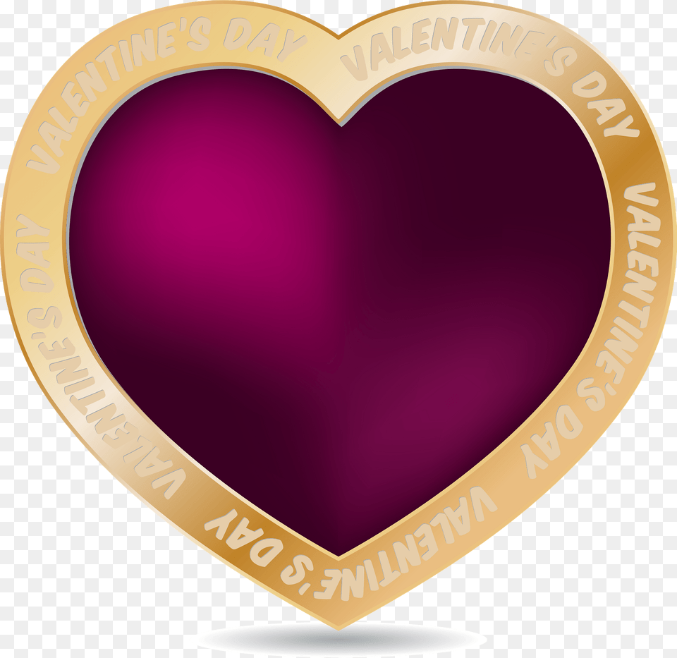 Heart Valentine Clipart, Disk Free Png Download