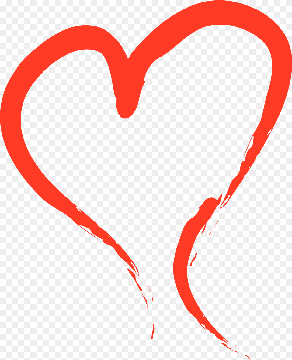 Heart Valentine39s Day Love Clip Art Brush Stroke Heart, Bow, Weapon Free Png