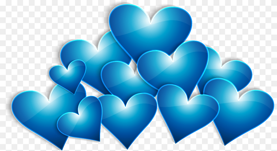 Heart Valentines Day Blue Love Hearts, Art, Balloon, Graphics, Disk Png