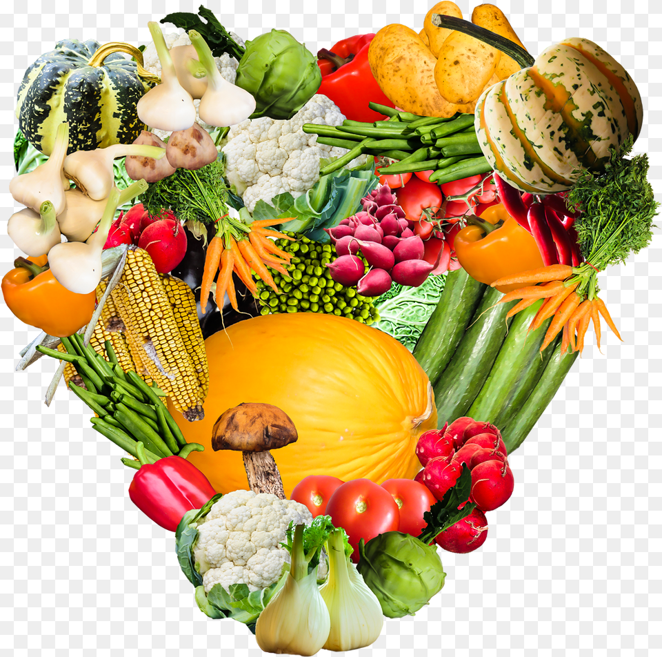 Heart Vegetables Free Toppng Transparent October 12 National Farmers Day, Food, Produce, Plant, Squash Png Image