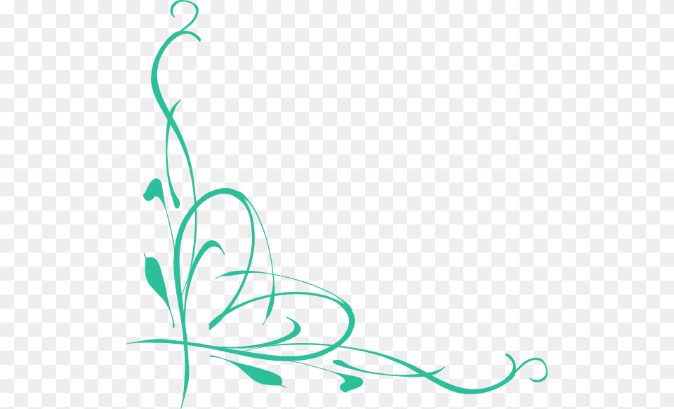 Heart Vine2 Clip Art At Clker Swirl Clip Art, Floral Design, Graphics, Pattern Free Png Download