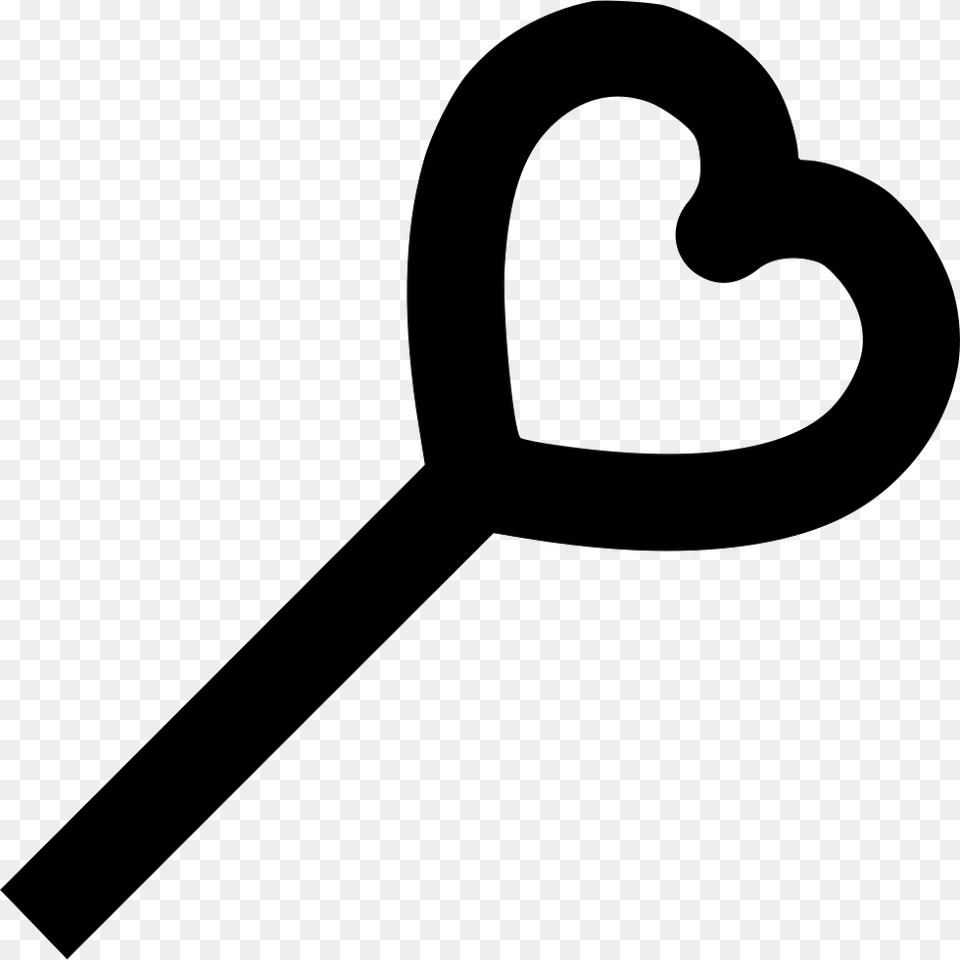 Heart Wand, Key Free Transparent Png