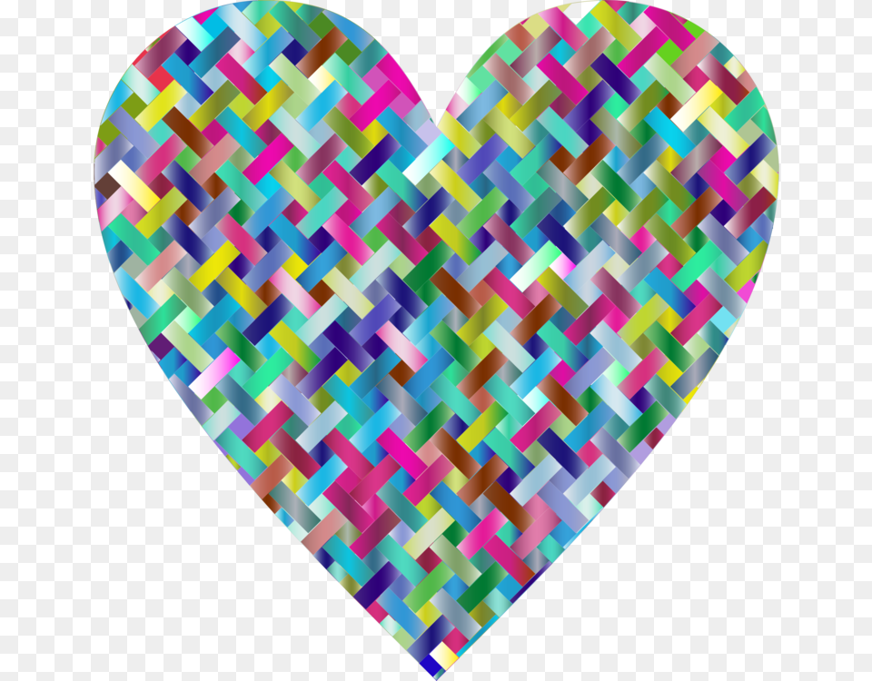 Heart Weaving Computer Icons Woven Fabric, Pattern Png Image