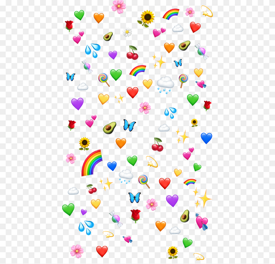 Heart Wholesome Emojis Emojiheart Hearts Stars Cute Emoji Lock Screens, Paper, Confetti Free Png