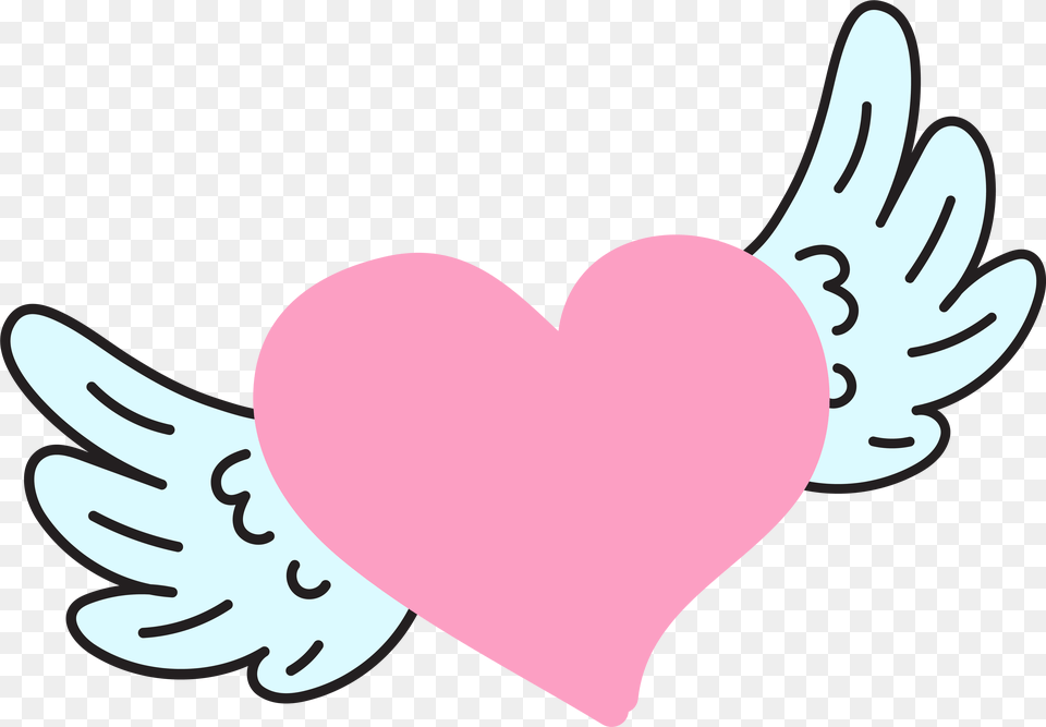 Heart Wings Heart With Wings Free Png Download
