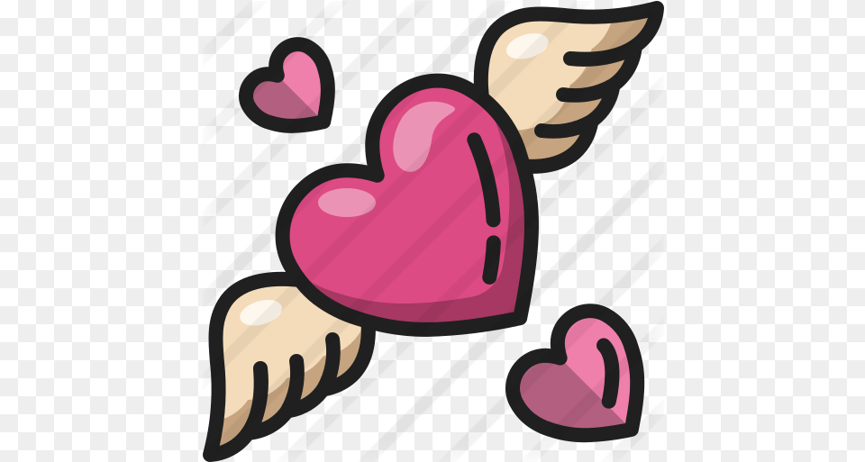 Heart Wings Valentines Day Icons Corazon Con Alas, Clothing, Glove, Dynamite, Weapon Free Png Download