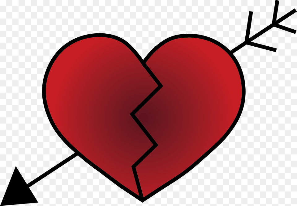 Heart With A Line Through, Symbol Free Transparent Png