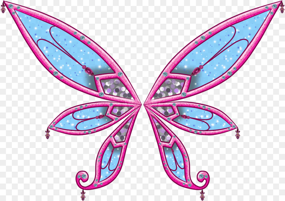 Heart With Angel Wings Drawings Cliparts That Winx Club Mirta Enchantix Wings, Accessories, Pattern, Purple, Appliance Free Png