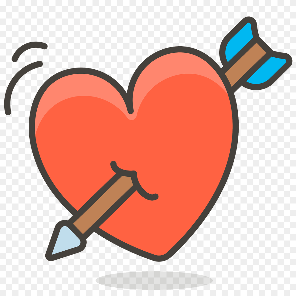 Heart With Arrow Emoji Clipart, Dynamite, Weapon, Brush, Device Png