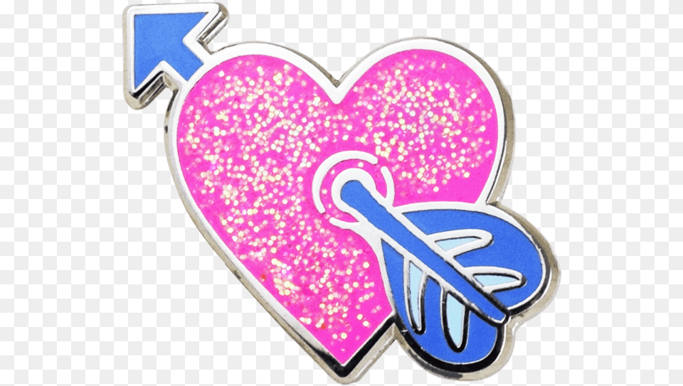 Heart With Arrow Emoji Pin Heart, Accessories Free Png Download