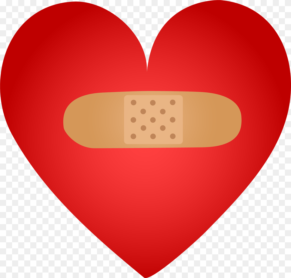 Heart With Band Aid Clip Art Band Aid On Heart, Bandage, First Aid, Disk Free Transparent Png