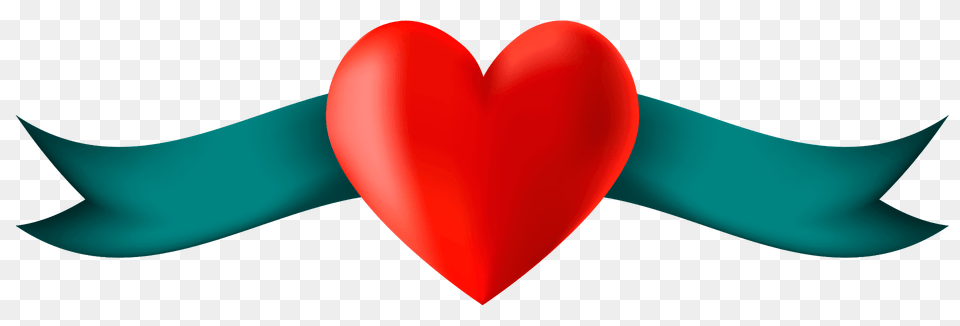 Heart With Banner Clipart, Balloon Png Image
