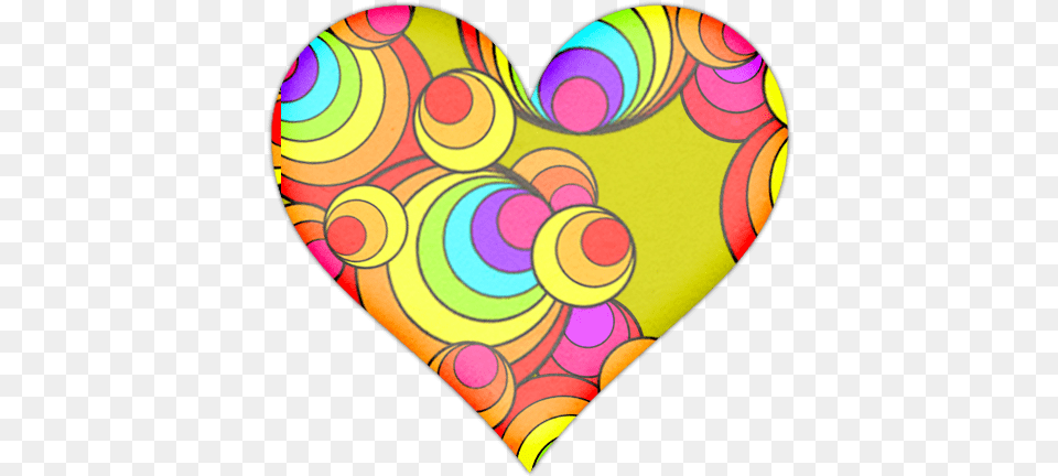 Heart With Circular Rainbows Icon Clipart Image Icon, Pattern, Baby, Person Free Png Download