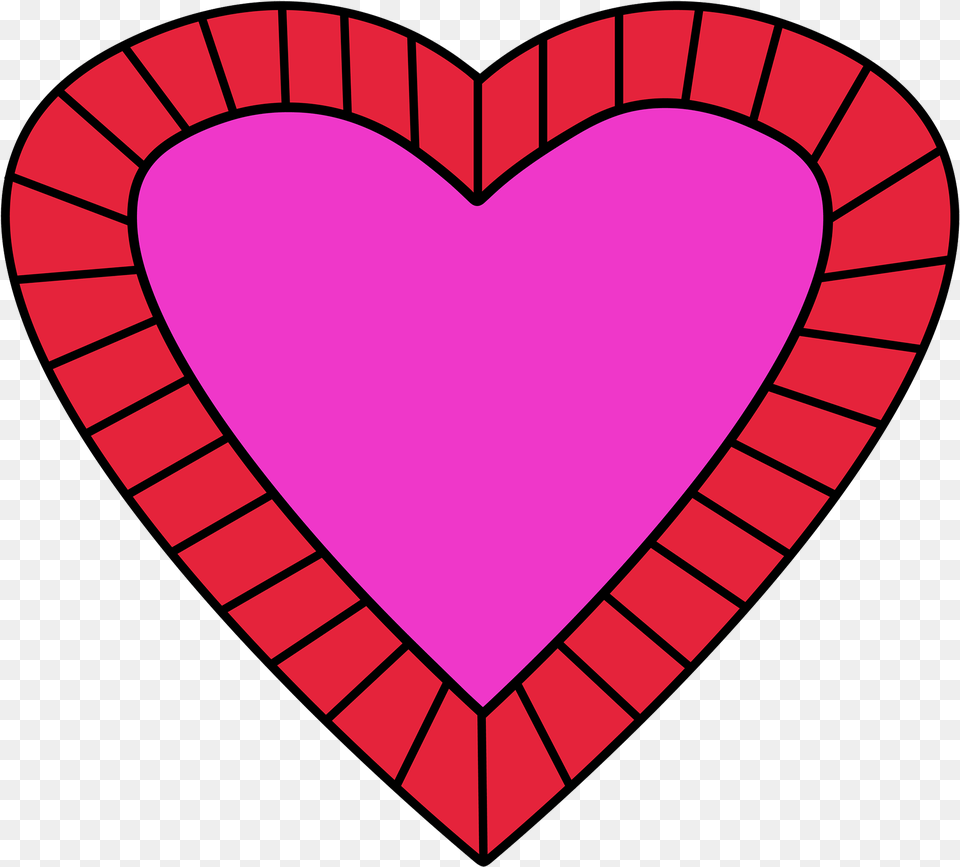 Heart With Facenow Heart With Lined Border Heart Free Png Download