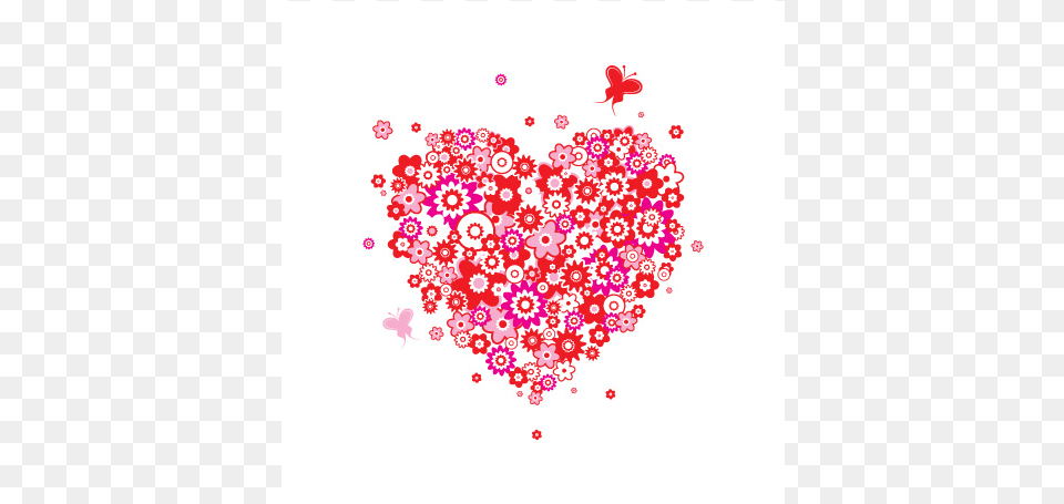 Heart With Flowers Vector, Art, Graphics, Floral Design, Pattern Free Transparent Png