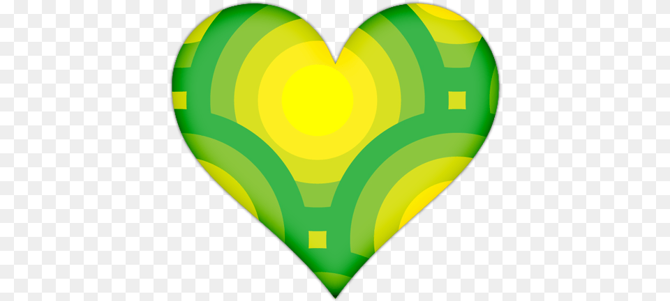 Heart With Green Circles Icon Clipart Iconbugcom Verde E Amarelo, Balloon Png Image