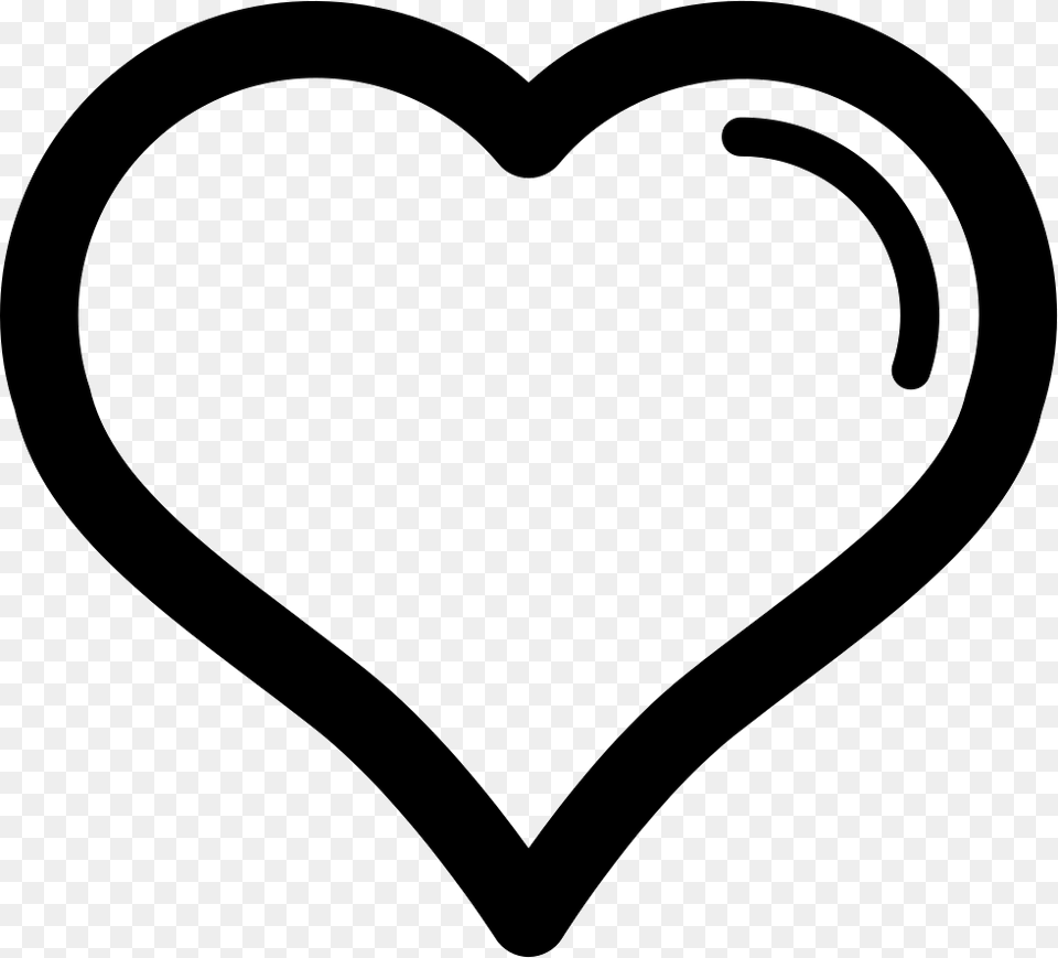 Heart With Gross Outline Icon, Stencil, Bow, Weapon Png