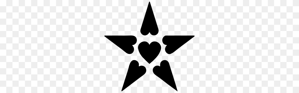 Heart With Little Heart Cut Out In Upper Left Corner Sticker, Symbol, Star Symbol Free Transparent Png