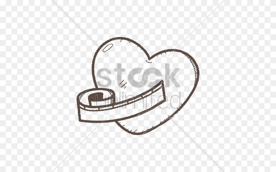 Heart With Measuring Tape Vector, Clothing, Hat, Accessories Png Image