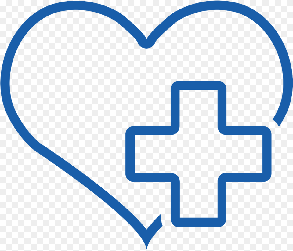 Heart With Medical Symbol Icon, Cross Free Transparent Png