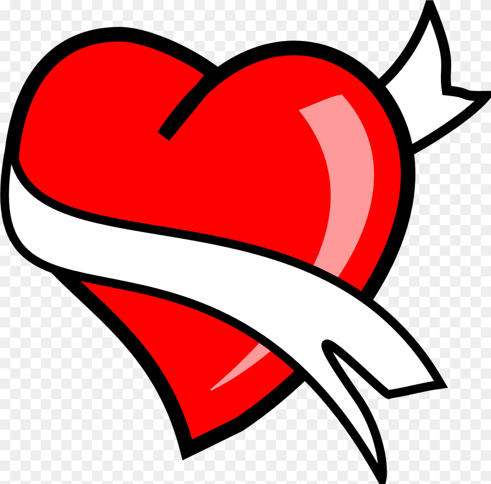 Heart With Ribbon Drawing Love Logo Images Hd Free Png