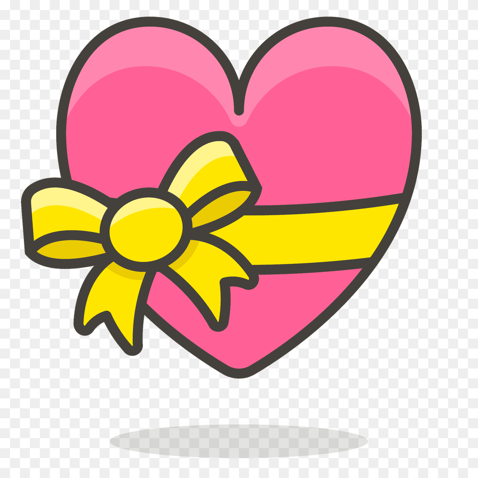Heart With Ribbon Emoji Clipart Png Image