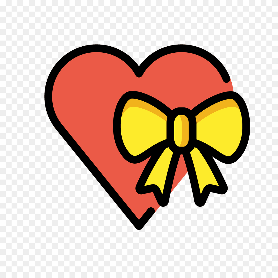 Heart With Ribbon Emoji Clipart, Dynamite, Weapon, Logo Free Png Download