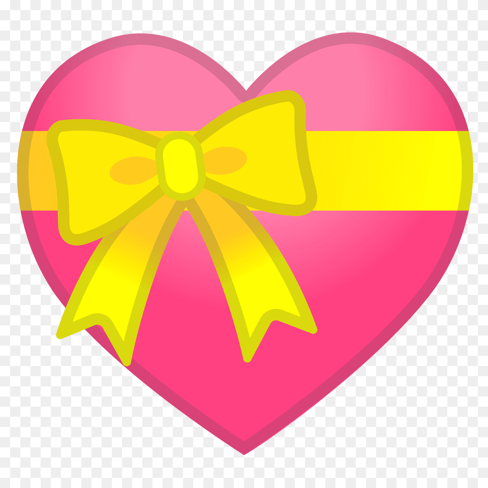 Heart With Ribbon Emoji Clipart, Balloon Png Image