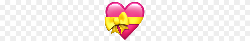 Heart With Ribbon Emoji On Apple Ios, Accessories, Formal Wear, Tie, Bow Tie Free Png