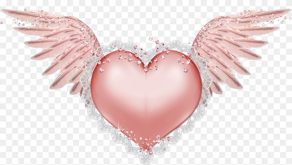 Heart With Wings B Heart Wings Angel Heart My Girly, Animal, Bird Free Png Download