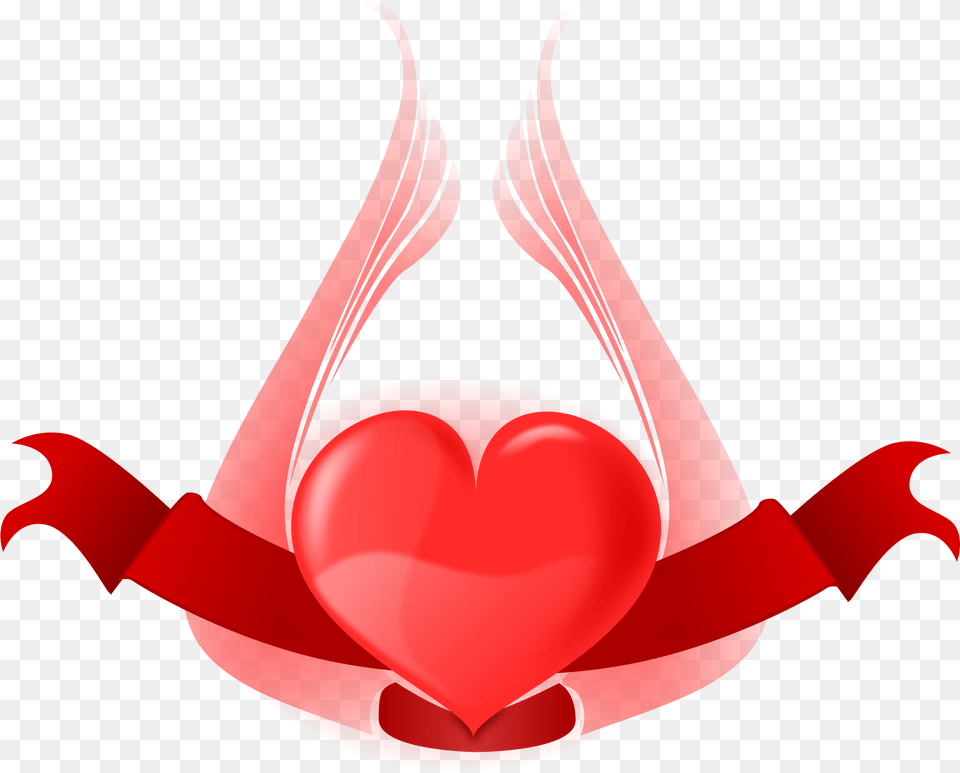 Heart With Wings Background Day, Art, Graphics, Flower, Plant Free Png Download
