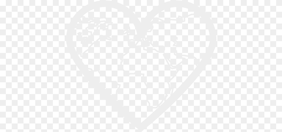 Heart Withthinearthcontinentsoutlinesinside Welek Sharing, Stencil, Wedding, Person, Adult Free Png