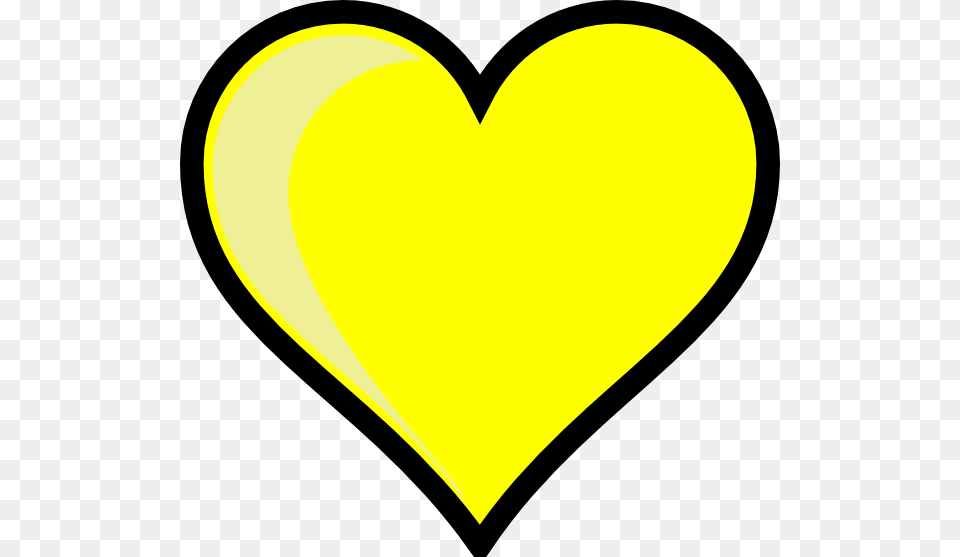 Heart Yellow Heart Clip Art Free Png Download