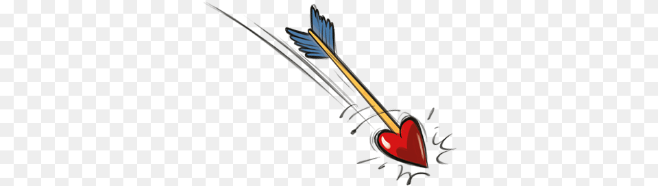 Heartarrowpng Heart With Arrow Clip Art Golf Bow, Device, Grass, Lawn, Lawn Mower Free Png